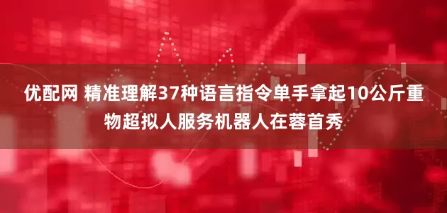 优配网 精准理解37种语言指令单手拿起10公斤重物超拟人服务机器人在蓉首秀