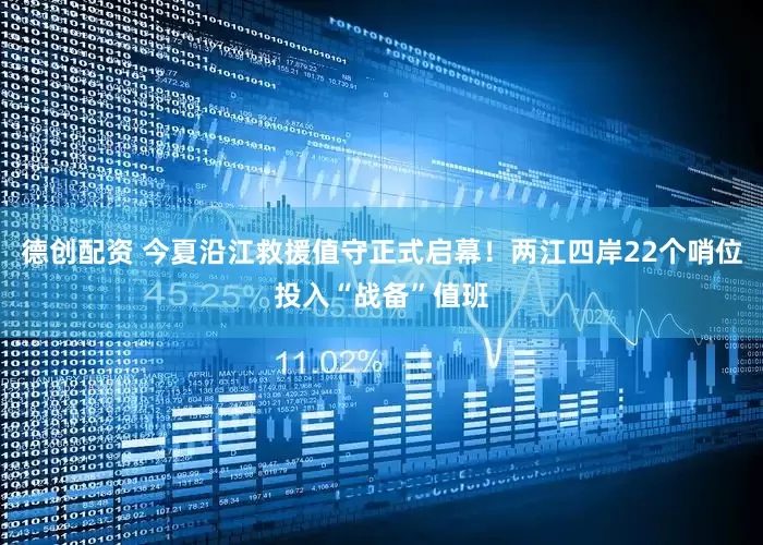 德创配资 今夏沿江救援值守正式启幕！两江四岸22个哨位投入“战备”值班